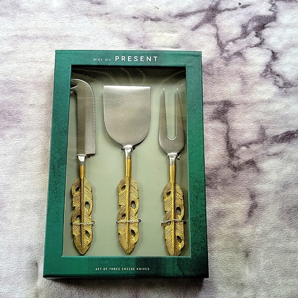 NEW Cheese Knives, Set of 3, by Anthropologie